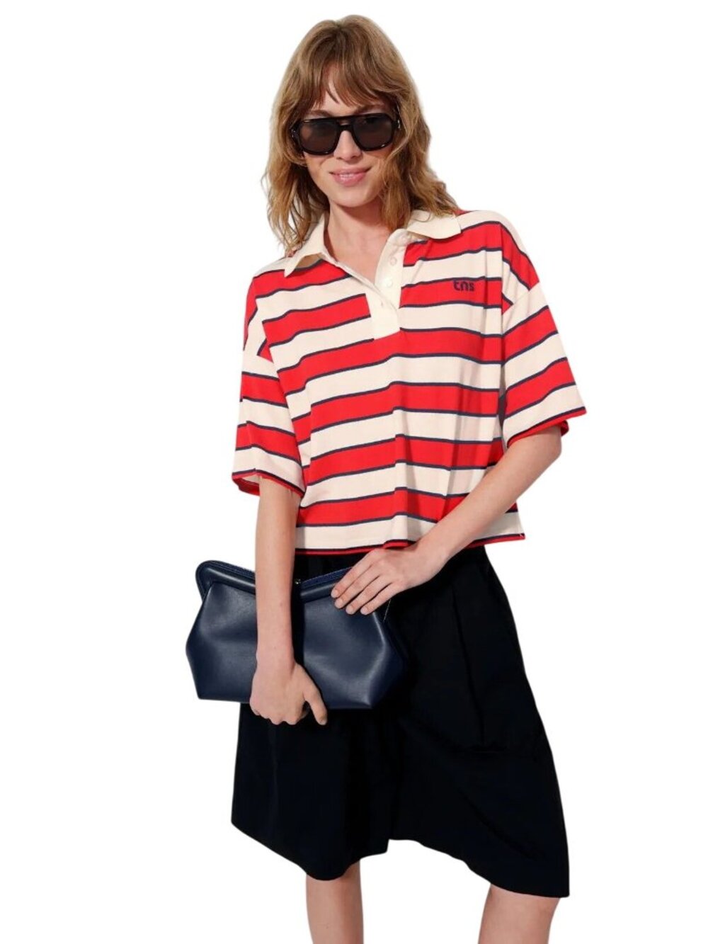 The New Society Acacia Polo in Medium Womens Collared Top